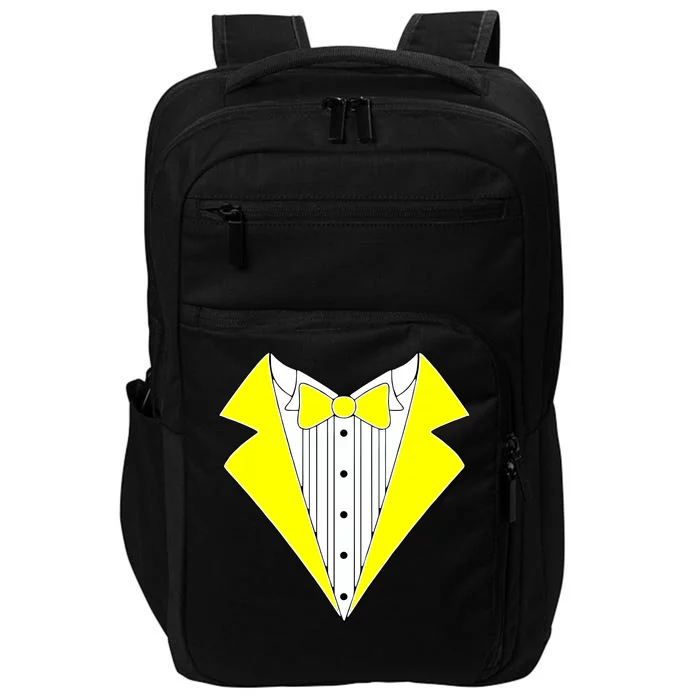 Yellow Tuxedo Tux Wedding Impact Tech Backpack