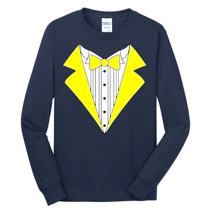 Yellow Tuxedo Tux Wedding Tall Long Sleeve T-Shirt