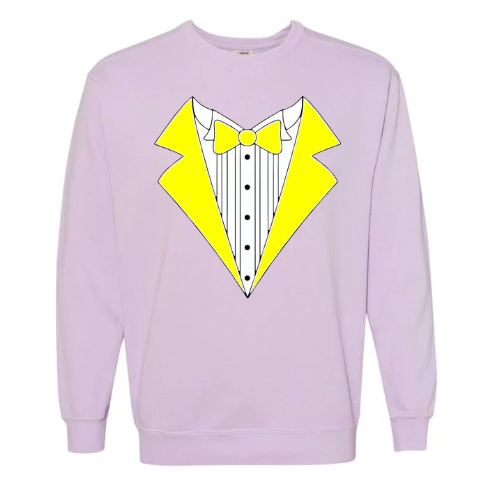 Yellow Tuxedo Tux Wedding Garment-Dyed Sweatshirt