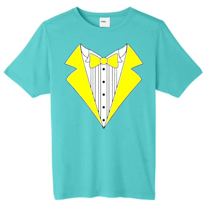 Yellow Tuxedo Tux Wedding ChromaSoft Performance T-Shirt