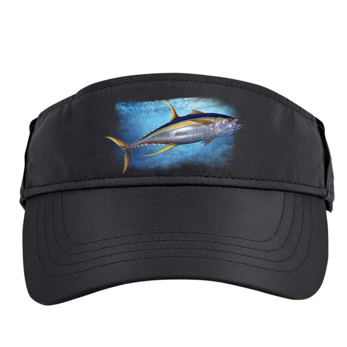 Yellowfin Tuna Swimming Adult Drive Performance Visor