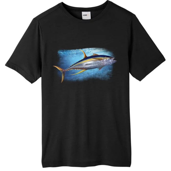 Yellowfin Tuna Swimming ChromaSoft Performance T-Shirt