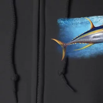 Yellowfin Tuna Swimming Full Zip Hoodie