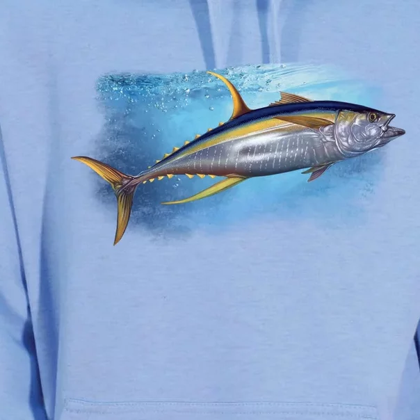 Yellowfin Tuna Swimming Unisex Surf Hoodie