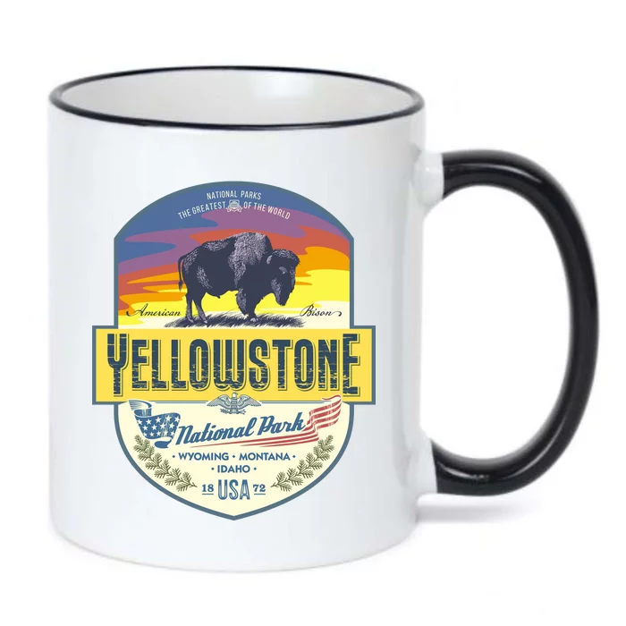 Yellowstone National Park Black Color Changing Mug