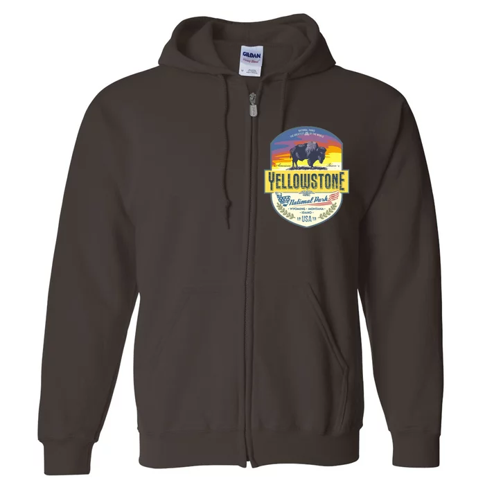 Yellowstone National Park Full Zip Hoodie