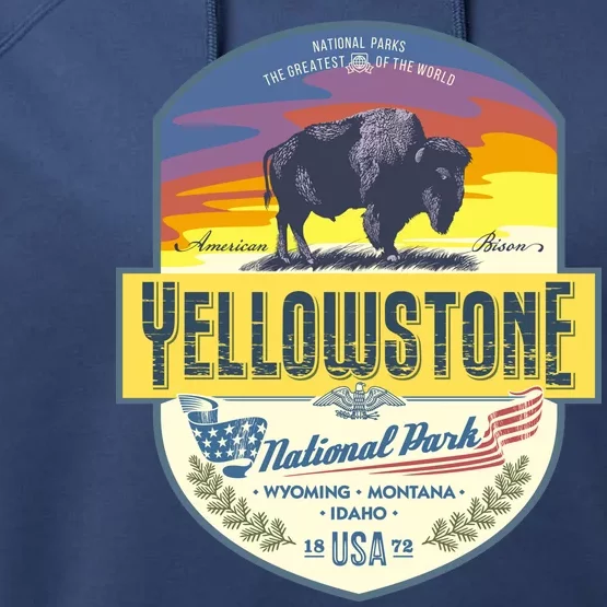 Yellowstone National Park Performance Fleece Hoodie