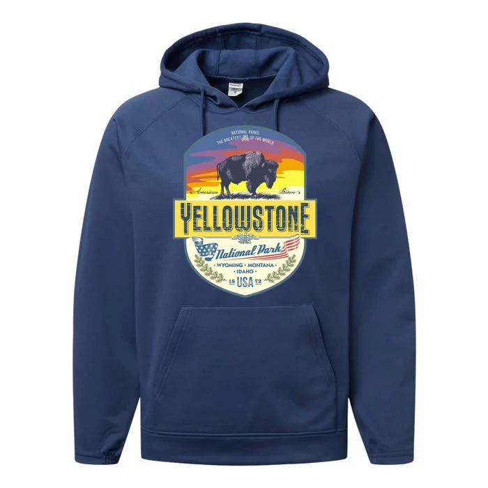 Yellowstone National Park Performance Fleece Hoodie