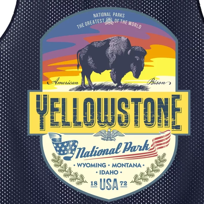 Yellowstone National Park Mesh Reversible Basketball Jersey Tank