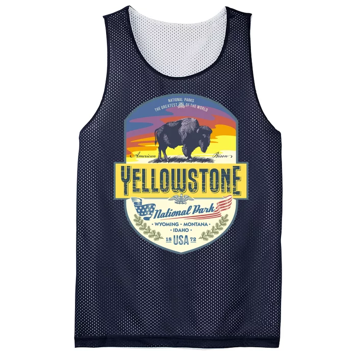 Yellowstone National Park Mesh Reversible Basketball Jersey Tank