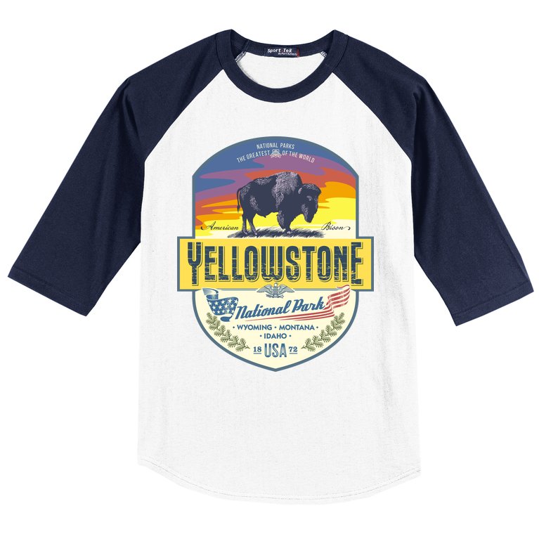 Yellowstone National Park Baseball Sleeve Shirt