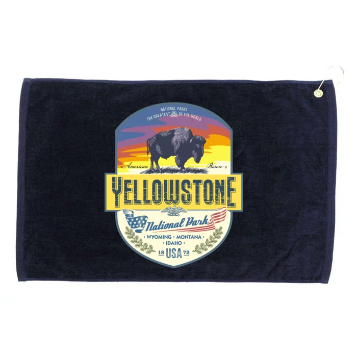 Yellowstone National Park Grommeted Golf Towel