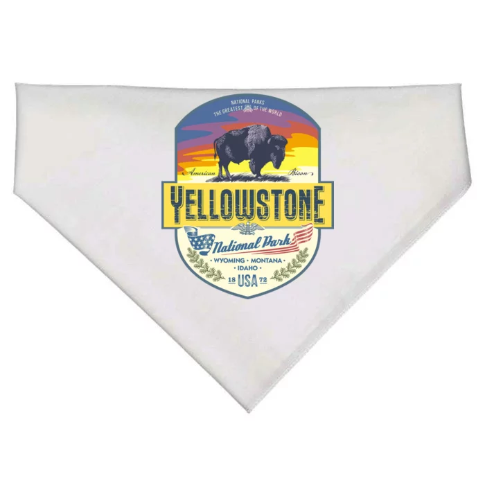 Yellowstone National Park USA-Made Doggie Bandana