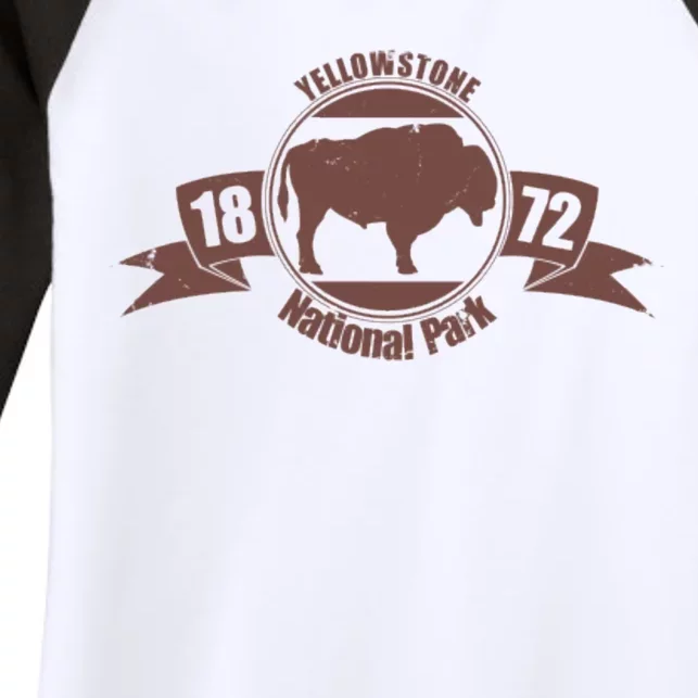 Yellowstone National Park 1872 Women's Tri-Blend 3/4-Sleeve Raglan Shirt