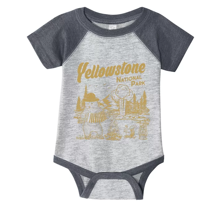 Yellowstone National Park Accordion Park Ranger Bear Infant Baby Jersey Bodysuit