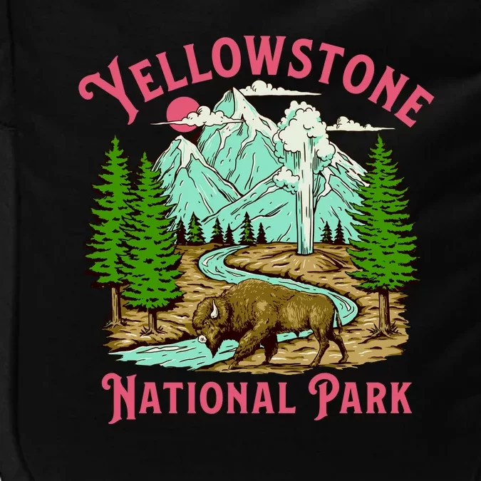 Yellowstone National Park Illustration Impact Tech Backpack