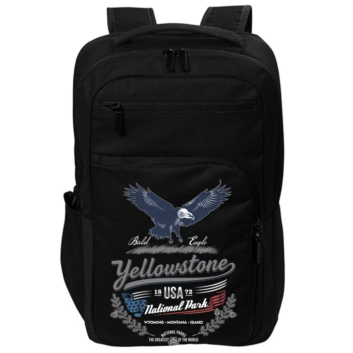 Yellowstone National Park USA 1872 Greatest Park of the World Impact Tech Backpack