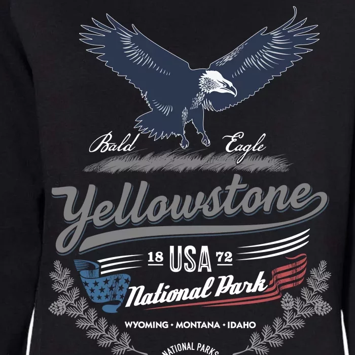 Yellowstone National Park USA 1872 Greatest Park of the World Womens California Wash Sweatshirt