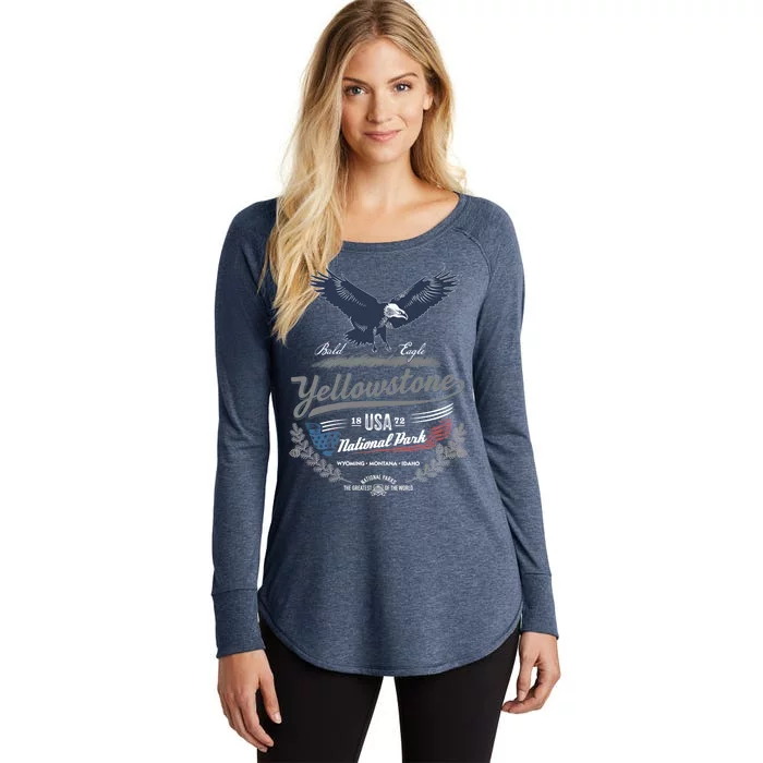 Yellowstone National Park USA 1872 Greatest Park of the World Women's Perfect Tri Tunic Long Sleeve Shirt