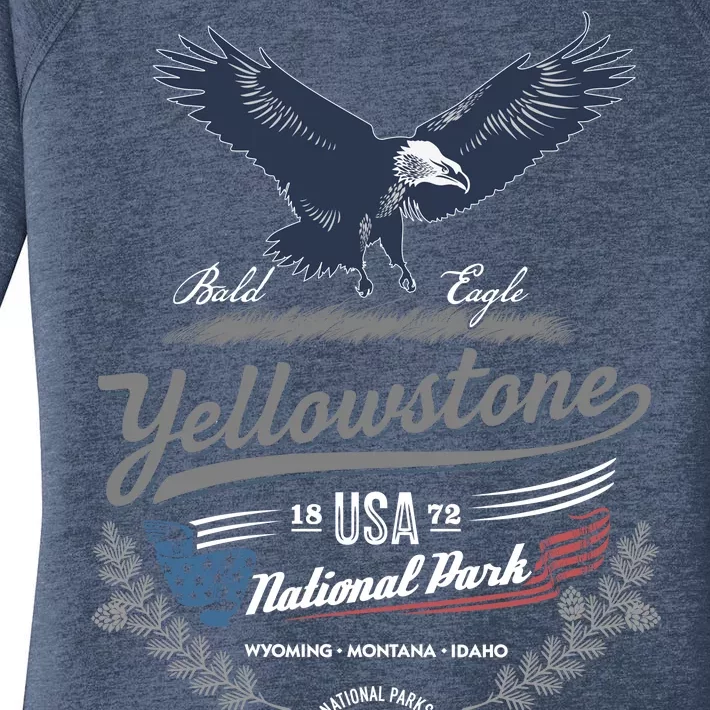 Yellowstone National Park USA 1872 Greatest Park of the World Women's Perfect Tri Tunic Long Sleeve Shirt