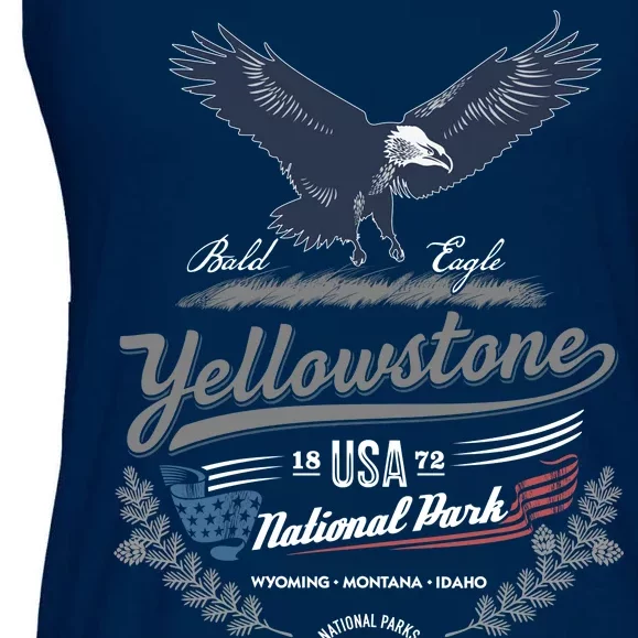 Yellowstone National Park USA 1872 Greatest Park of the World Ladies Essential Flowy Tank