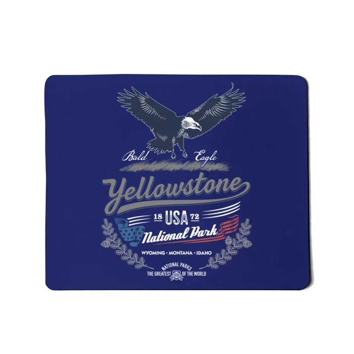 Yellowstone National Park USA 1872 Greatest Park of the World Mousepad