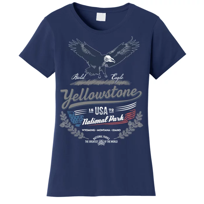 Yellowstone National Park USA 1872 Greatest Park of the World Women's T-Shirt