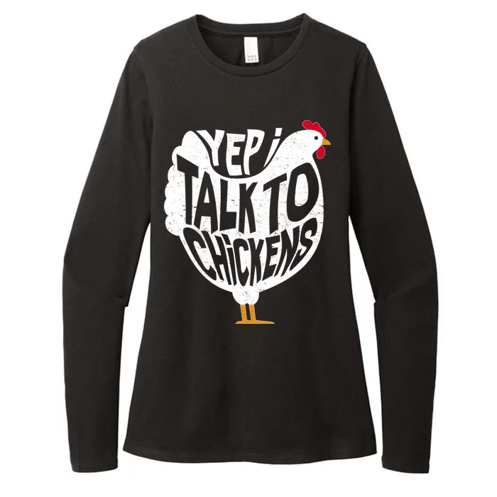 Yep I Talk To Chickens Womens CVC Long Sleeve Shirt