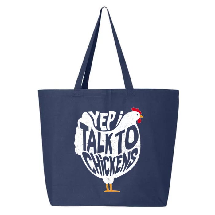 Yep I Talk To Chickens 25L Jumbo Tote