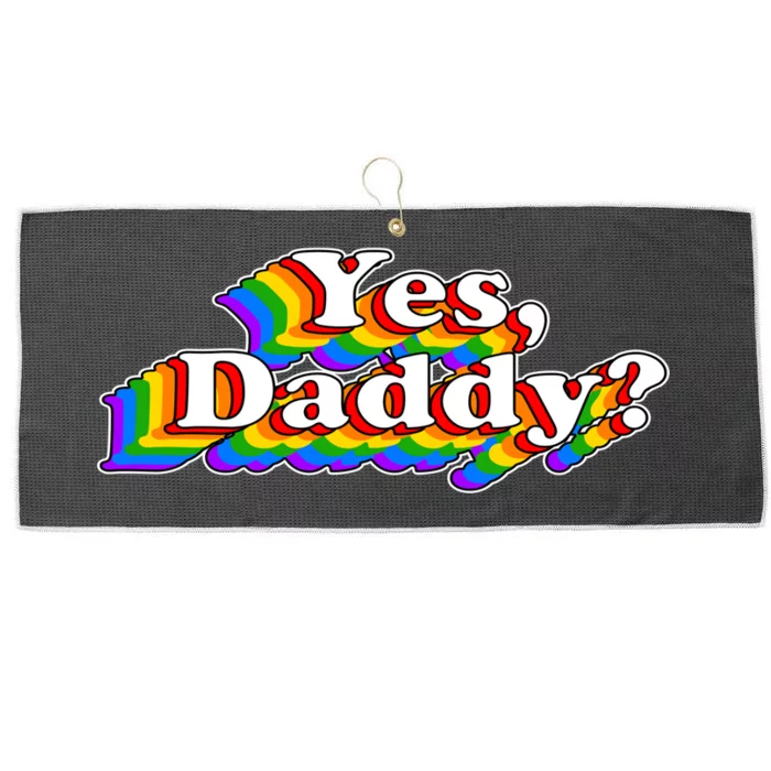 Yes Daddy Retro Naughty Daddy's Girl Large Microfiber Waffle Golf Towel