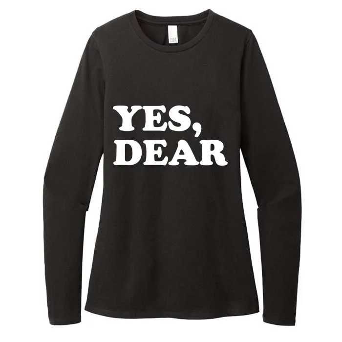 Yes Dear Funny Husband And Wife Womens CVC Long Sleeve Shirt