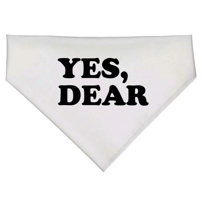 Yes Dear Funny Husband And Wife USA-Made Doggie Bandana