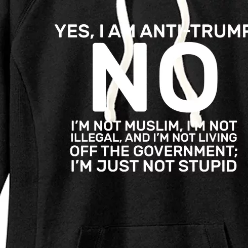 Yes I Am Anti Trump Women's Fleece Hoodie