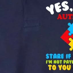 Yes, I Am Autistic Funny Autism Softstyle Adult Sport Polo