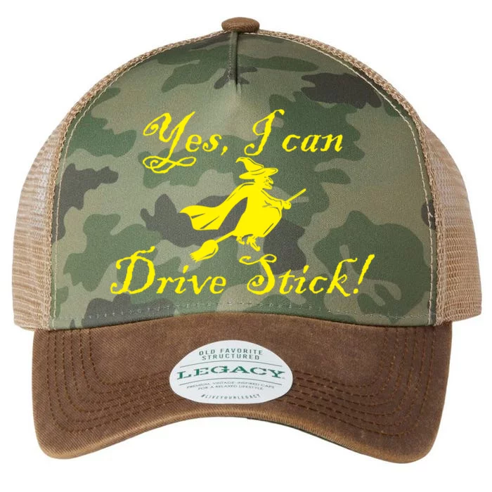 Yes I Can Drive Stick Funny Witch Legacy Tie Dye Trucker Hat