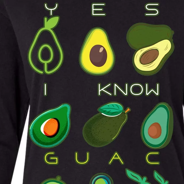 Yes I Know Guac Is Extra Womens Cotton Relaxed Long Sleeve T-Shirt