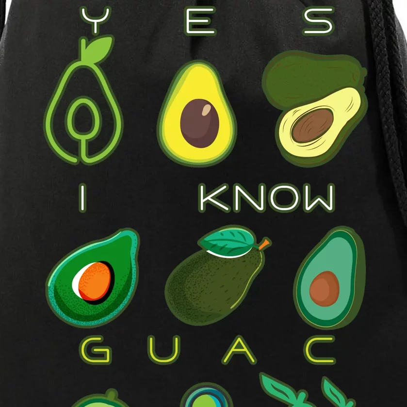 Yes I Know Guac Is Extra Drawstring Bag