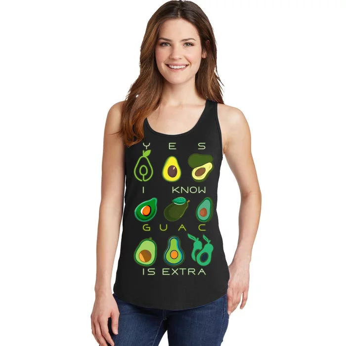 Yes I Know Guac Is Extra Ladies Essential Tank