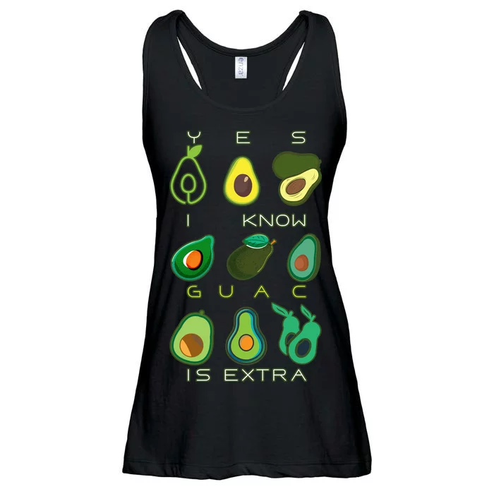 Yes I Know Guac Is Extra Ladies Essential Flowy Tank