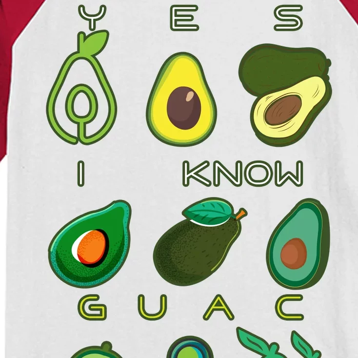 Yes I Know Guac Is Extra Kids Colorblock Raglan Jersey