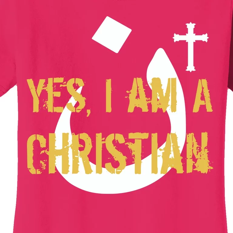 Yes I'm A Nasarani (Christian) Arabic Letter N Women's T-Shirt