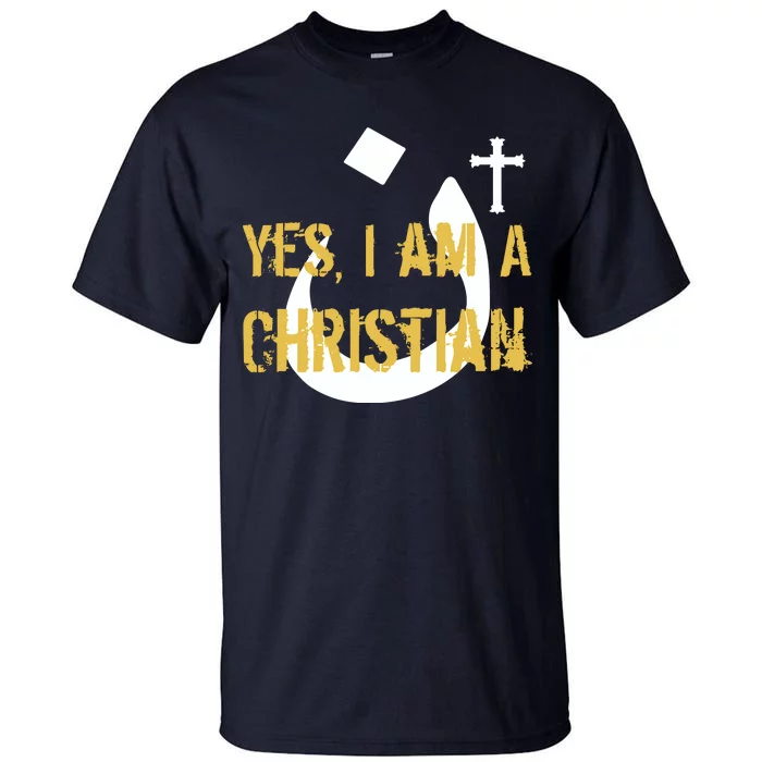 Yes I'm A Nasarani (Christian) Arabic Letter N Tall T-Shirt