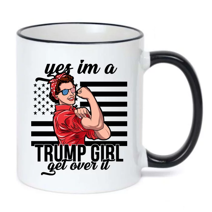 Yes I'm A Trump Girl Get Over It Black Color Changing Mug