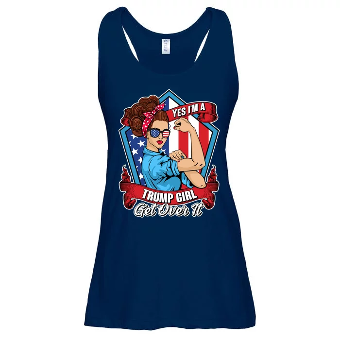 Yes I'm A Trump Girl Get Over It Pro Republican Ladies Essential Flowy Tank