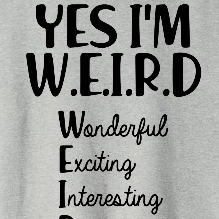 Yes I'm WEIRD Women's Crop Top Tee