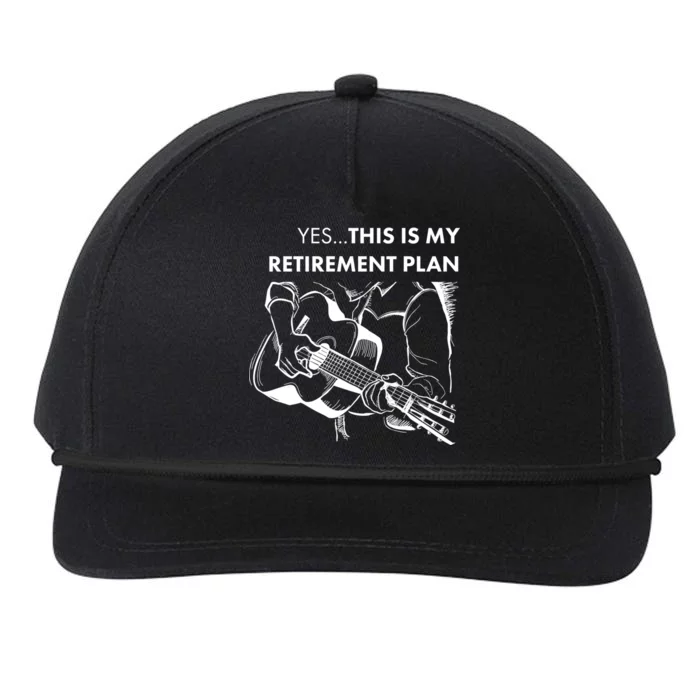 Yes This Is My Retirement Plan Guitar Snapback Five-Panel Rope Hat