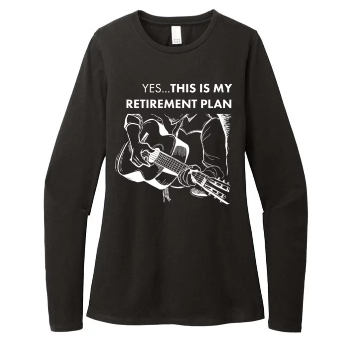 Yes This Is My Retirement Plan Guitar Womens CVC Long Sleeve Shirt