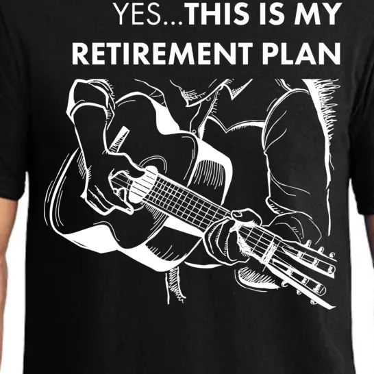 Yes This Is My Retirement Plan Guitar Pajama Set