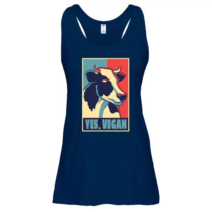 Yes Vegan Cow Ladies Essential Flowy Tank