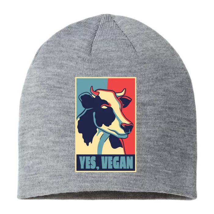 Yes Vegan Cow 8 1/2in Sustainable Knit Beanie